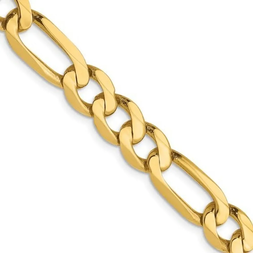 Leslie’s 14K Yellow Gold Flat Figaro Chain – 24